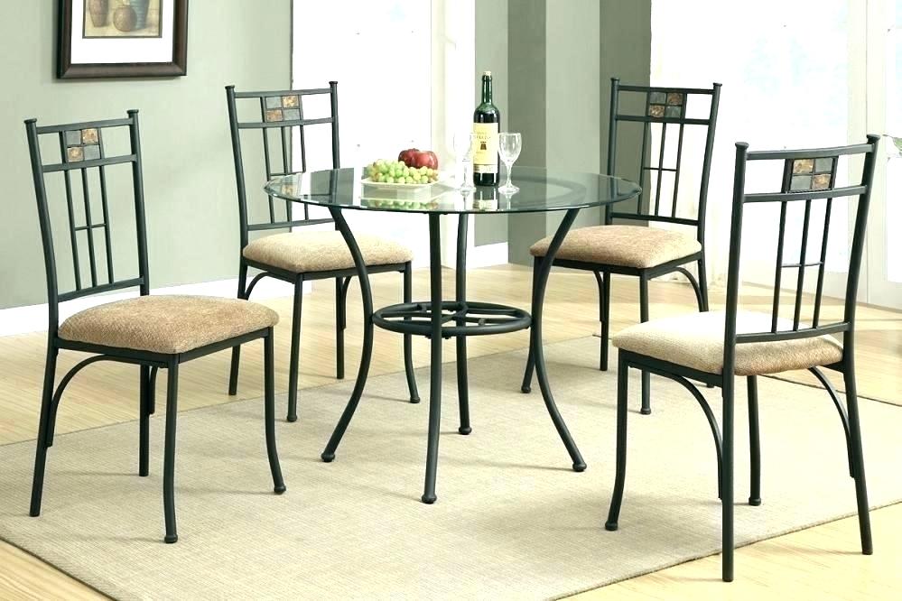 black metal dining table set -LANEBERG